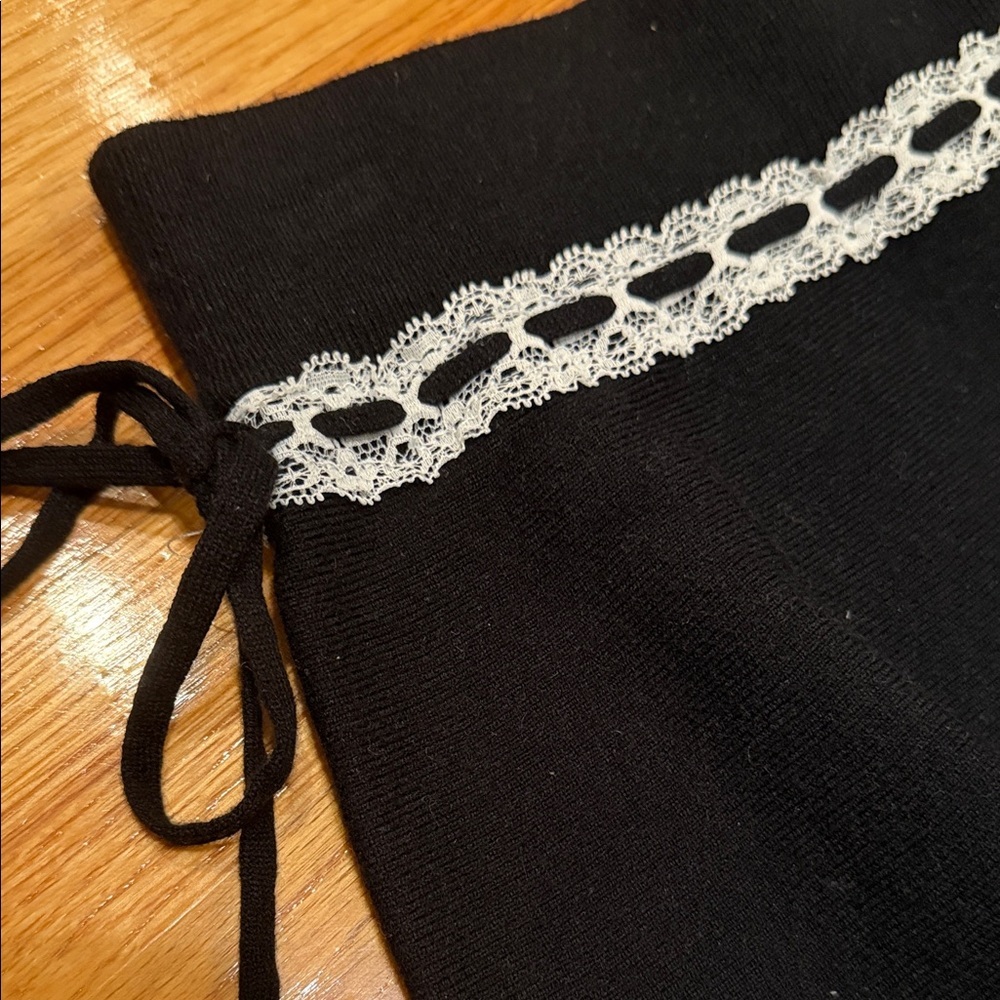 NWT Women’s Black Skirt with Lace Detail - Picture 3 of 5